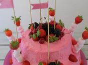 Layer cake chocolate nata relleno moras fresas