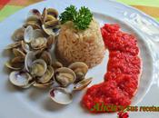 Cubilete arroz blanco almejas