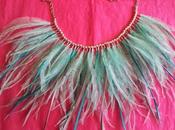 collar plumas para boda