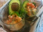 Vasitos Ensalada Langostinos Aguacate