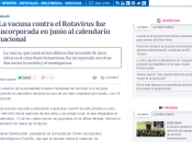 Sobre muerte cinco niños Argentina rotavirus