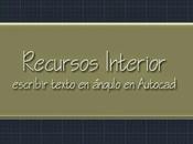 Escribir texto ángulo Autocad