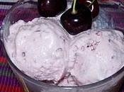 Helado cerezas