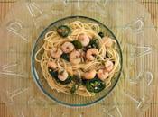 Spaghettini jalapeños gambas