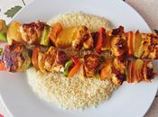 Pollo Tandoori brochetas