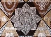 Patchwork hecho encajes telas