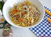 Spaguettis gulas champiñones