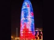 Torre Agbar icono iluminación Barcelona