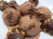 Helado brownie