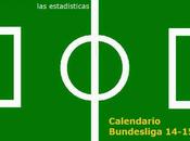 Calendario Bundesliga 2014-2015 Futbol Alemán