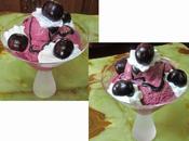 Helado cerezas