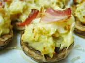 Champiñones rellenos patata beicon‏