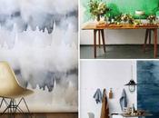 home. Acuarelas paredes/ Watercolour wallpaper