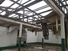 Bangui. mezquita destruida