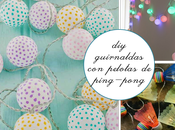 Diy: tres guirnaldas pelotas ping-pong