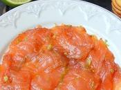 Salmón marinado cacao cítricos