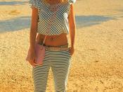 Pantalon rayas topos