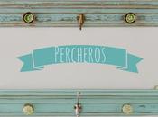 Percheros celeste-verde