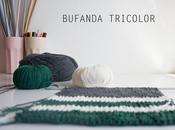 proyectos: bufanda tricolor