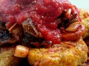 Ñoquis gnocchi patata calabaza verduras salsa tomate albahaca