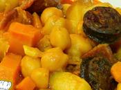 Receta estofado garbanzos chorizo