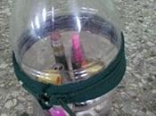 Estuche multiusos: lapicera, cosmetiquera, porta ganchillos reciclando botella plástica. (Multipurpose case recycling plastic bottle)