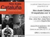 Alberto Fernández Díaz, presenta libro “Nos duele Cataluña españoles “seny”