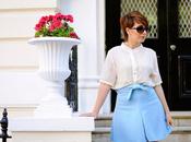 Look day: Chiffon blouse bowknot skirt