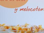 Arroz leche coco melocotón