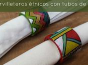 DIY: servilleteros étnicos tubos cartón.