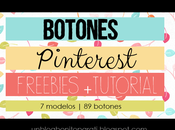 Freebies: Botones Pinterest para blog tutorial
