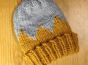 Teje gorro bicolor telar