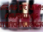 Lacas uñas favoritas para otoño/invierno