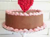 Pastel chocolate corazón