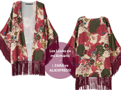 Kimono flecos Burgubdy Zara Burgundy Aliexpress