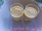 Sopa pepino melocotón