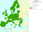 Benceno: Mapa valor límite anual para protección salud (Europa, 2012)