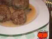 Albóndigas ternera champiñones, salsa