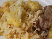 Arroz coliflor costillas