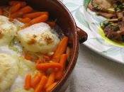 Bacalao mahonesa horno setas ajetes