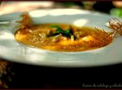 Crema calabaza cilantro.