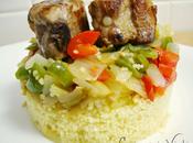 Cous-cous verduras costilla cerdo