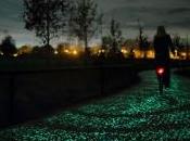 Gogh-Roosegaarde Bicycle Path carril bici fluorescente