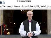 Welby: posible divida Comunión anglicana