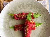 Carpaccio ternera salsa trufada