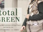 Total green with faux vest