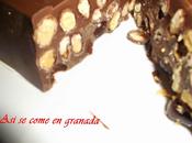 Turrón chocolate cacahuetes