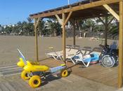 Puerto Carmen estrena solarium gratuito para personas discapacidad Playa Grande