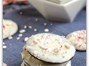 Galletas chocolate blanco menta para Navidad