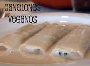 Canelones veganos espinacas champiñones